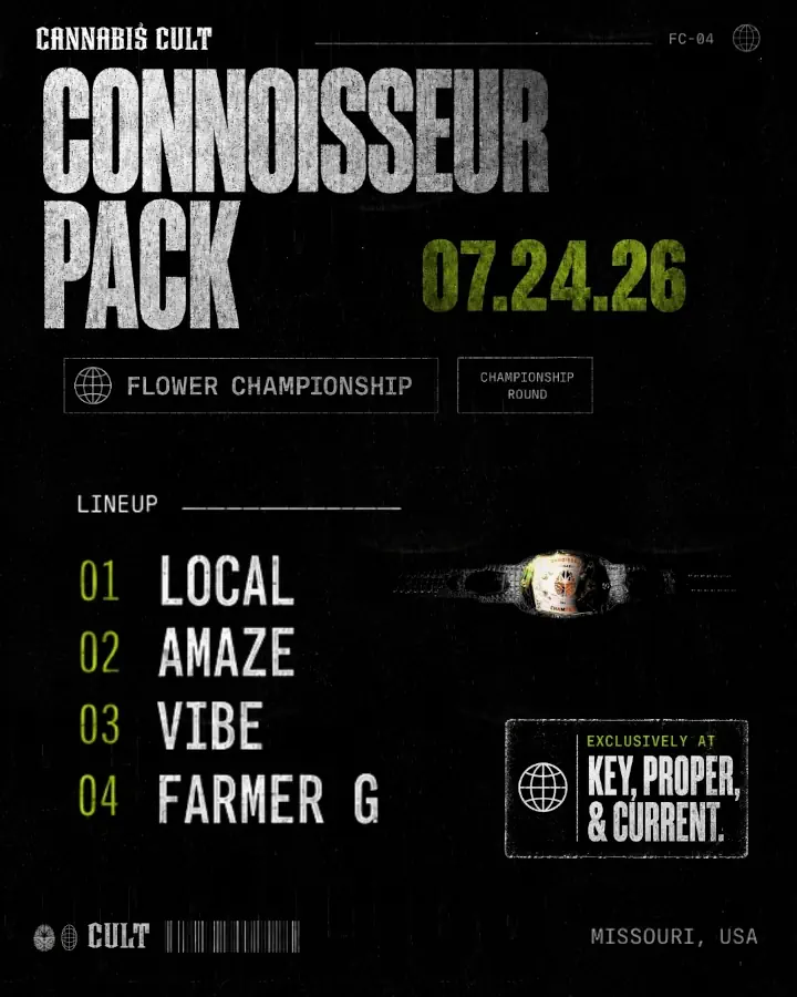 Release poster for the Cannabis Cult 2026 Flower Championship.